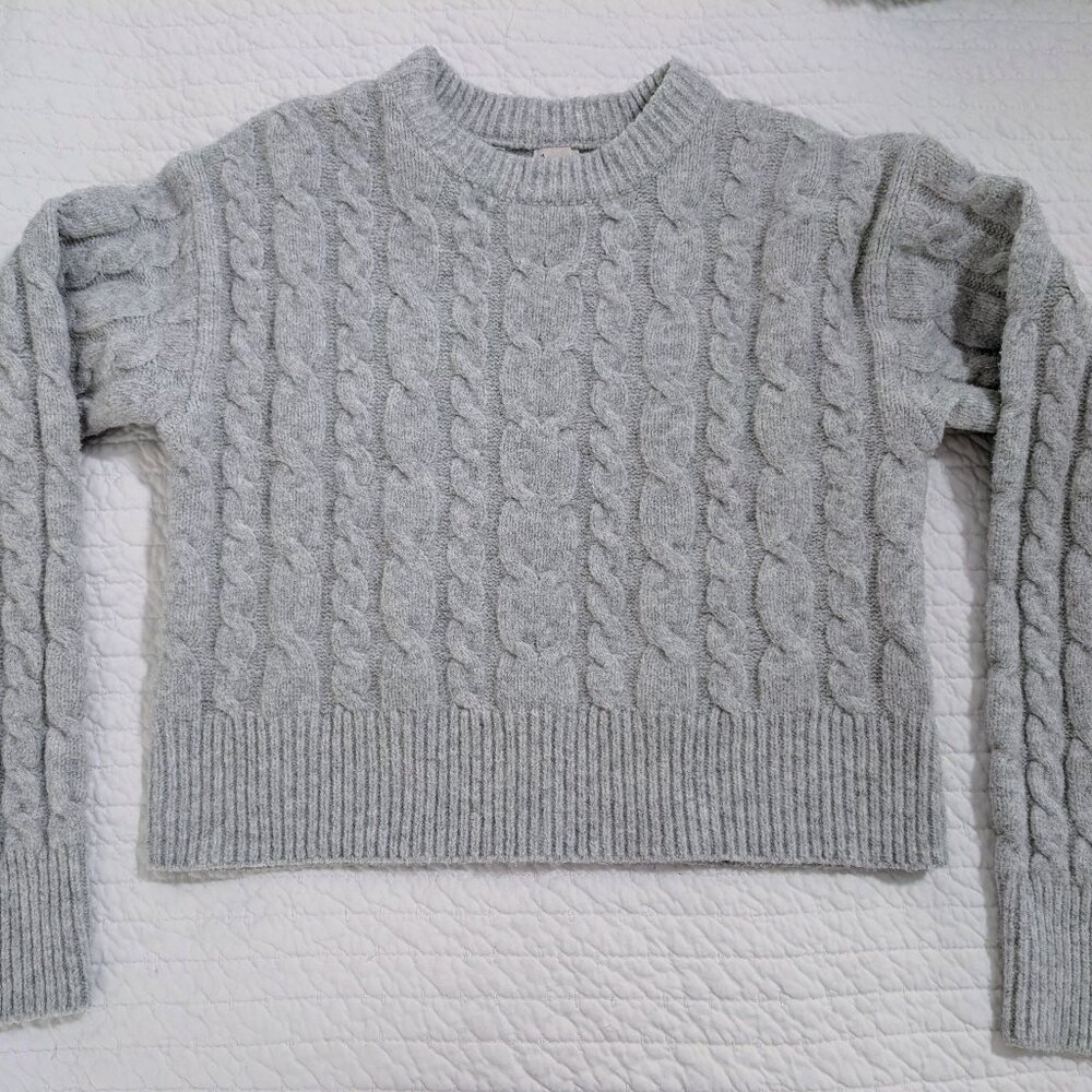 Cropped Grey Sweater